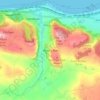 Rhyd-y-foel topographic map, elevation, terrain