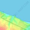 Punta Aderci topographic map, elevation, terrain