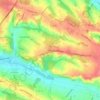 Goulard topographic map, elevation, terrain