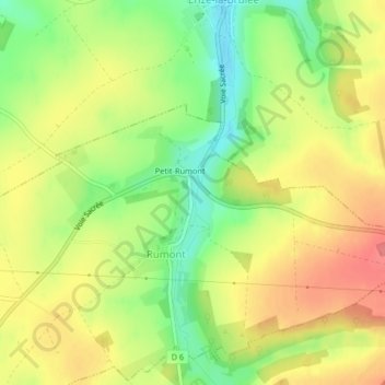 Saint-Hypolite topographic map, elevation, terrain