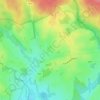 La Croix Saint Riz topographic map, elevation, terrain