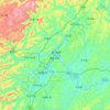 湘西州 topographic map, elevation, terrain