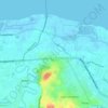 Bulua topographic map, elevation, terrain