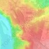 76 km topographic map, elevation, terrain