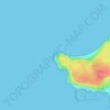 Cap d'Erquy topographic map, elevation, terrain