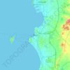 Pattaya topographic map, elevation, terrain