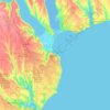 Odesa topographic map, elevation, terrain