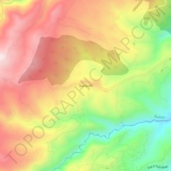 Sunsun topographic map, elevation, terrain