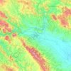 Čačak topographic map, elevation, terrain