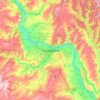Кемерово topographic map, elevation, terrain