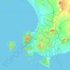 Klet Kaeo topographic map, elevation, terrain