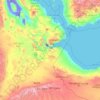 Arta topographic map, elevation, terrain