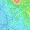 Jordan Valley topographic map, elevation, terrain
