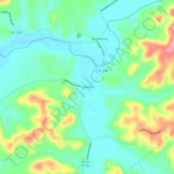 Yosemite topographic map, elevation, terrain