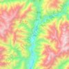 Chitral topographic map, elevation, terrain