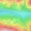 Le Buisson topographic map, elevation, terrain