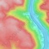 Assiniboine topographic map, elevation, terrain