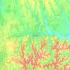 Kaposvár topographic map, elevation, terrain