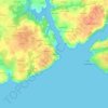 Port Manec’h topographic map, elevation, terrain