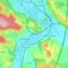 Ippensen topographic map, elevation, terrain