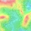 Velo polje topographic map, elevation, terrain