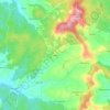 Vales topographic map, elevation, terrain