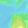 Red Rock Bay topographic map, elevation, terrain
