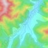 Shergaon topographic map, elevation, terrain