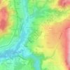 Les Provinces topographic map, elevation, terrain