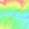 Bahan topographic map, elevation, terrain