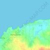 Poulfoën topographic map, elevation, terrain