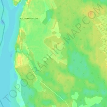 Ручьи topographic map, elevation, terrain