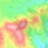 Gateira topographic map, elevation, terrain