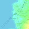 Tamparan topographic map, elevation, terrain