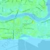 Itirin topographic map, elevation, terrain
