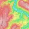 Bierny topographic map, elevation, terrain