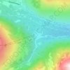 Cheget Glade topographic map, elevation, terrain
