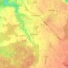 Mitkūnai topographic map, elevation, terrain