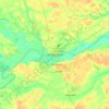 Ubon Ratchathani topographic map, elevation, terrain