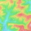 Grintovec topographic map, elevation, terrain