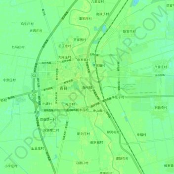 清州镇 topographic map, elevation, terrain