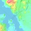 Portaferry topographic map, elevation, terrain