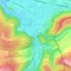 Richat topographic map, elevation, terrain