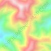 Gwamongga topographic map, elevation, terrain