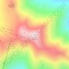 Tochal topographic map, elevation, terrain
