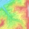 La Bourgeat topographic map, elevation, terrain