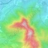 The Hunch Backs topographic map, elevation, terrain