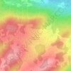 Long Range Mountains topographic map, elevation, terrain