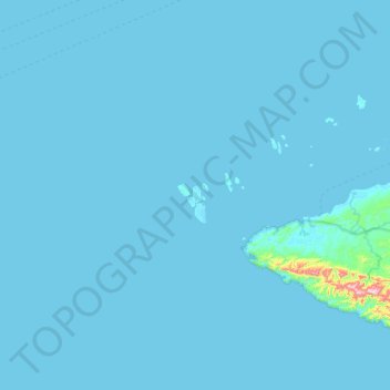 Kamet topographic map, elevation, terrain