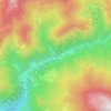 Jelendol topographic map, elevation, terrain